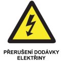 Oznámení o přerušení dodávky elektrické energie